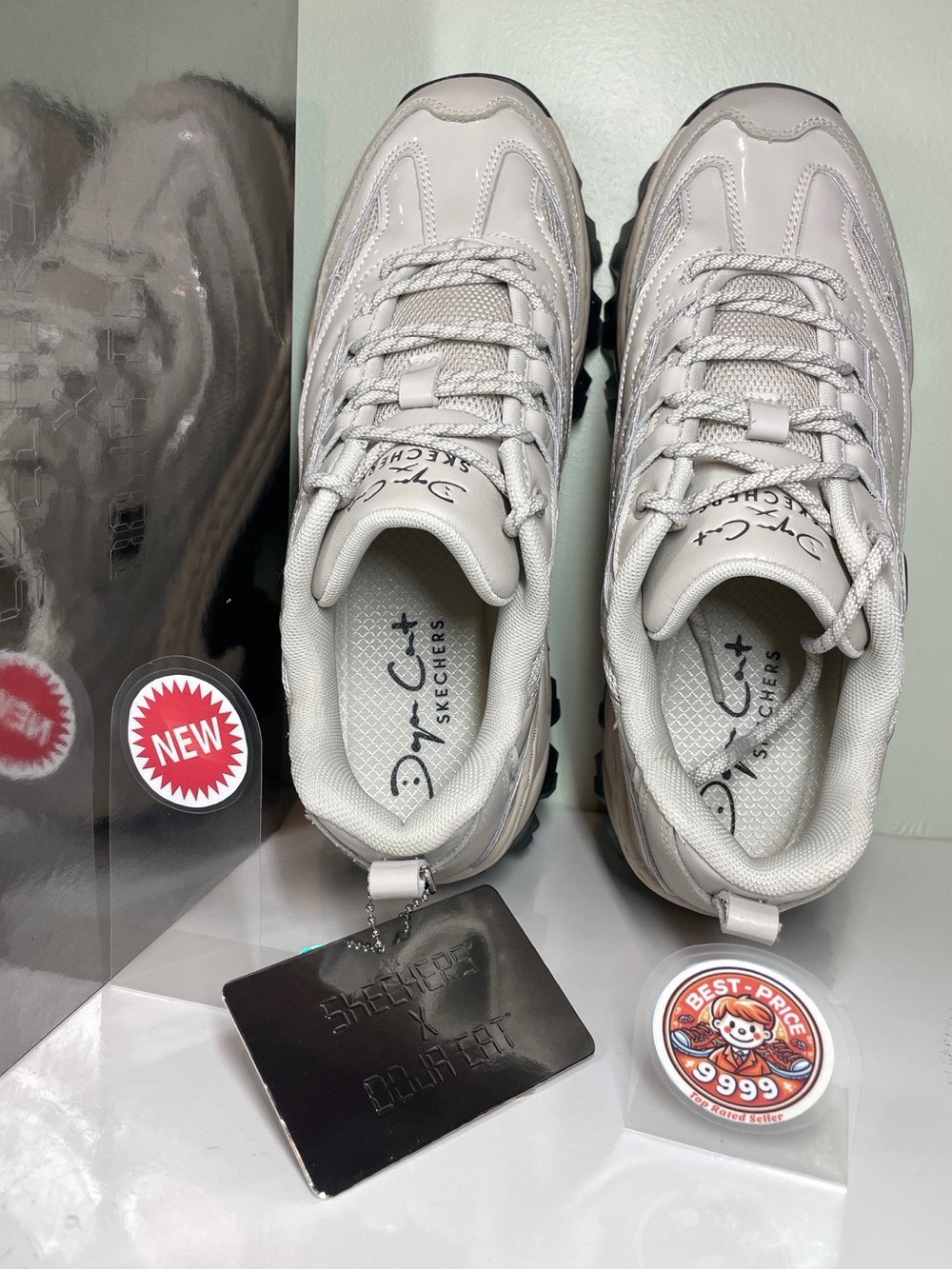 NWT Skechers - Size 9 - Women's Doja Cat - Doja'Lite Shine Off White Sneakers